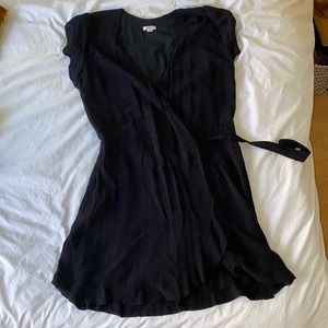Loft Black Wrap Skort Dress, size 10